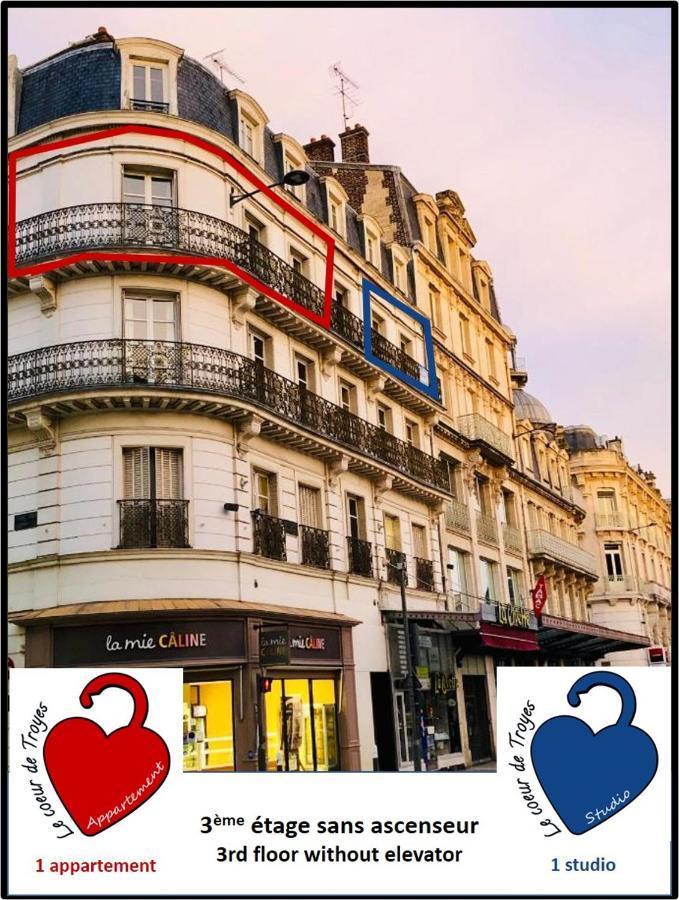 Le Coeur De Troyes - Appartement & Studio Bagian luar foto